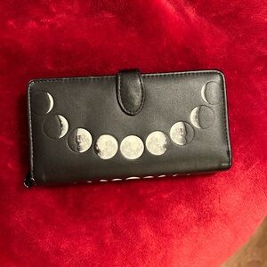 Black moon phase wallet